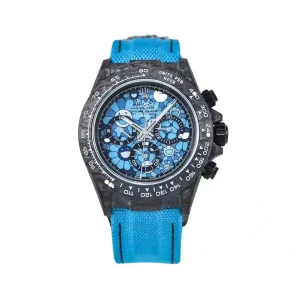 Blue dial of the watch